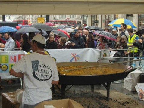 Giant paella at A Taste of Spain